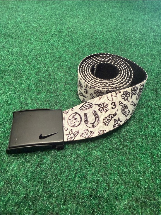 Nike Other - *RARE* Nike All Over Print “Lucky Themed” Adjustable Belt (48” End to End)